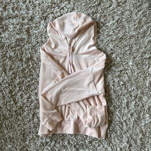 Velvet Light Pink Hoodie
